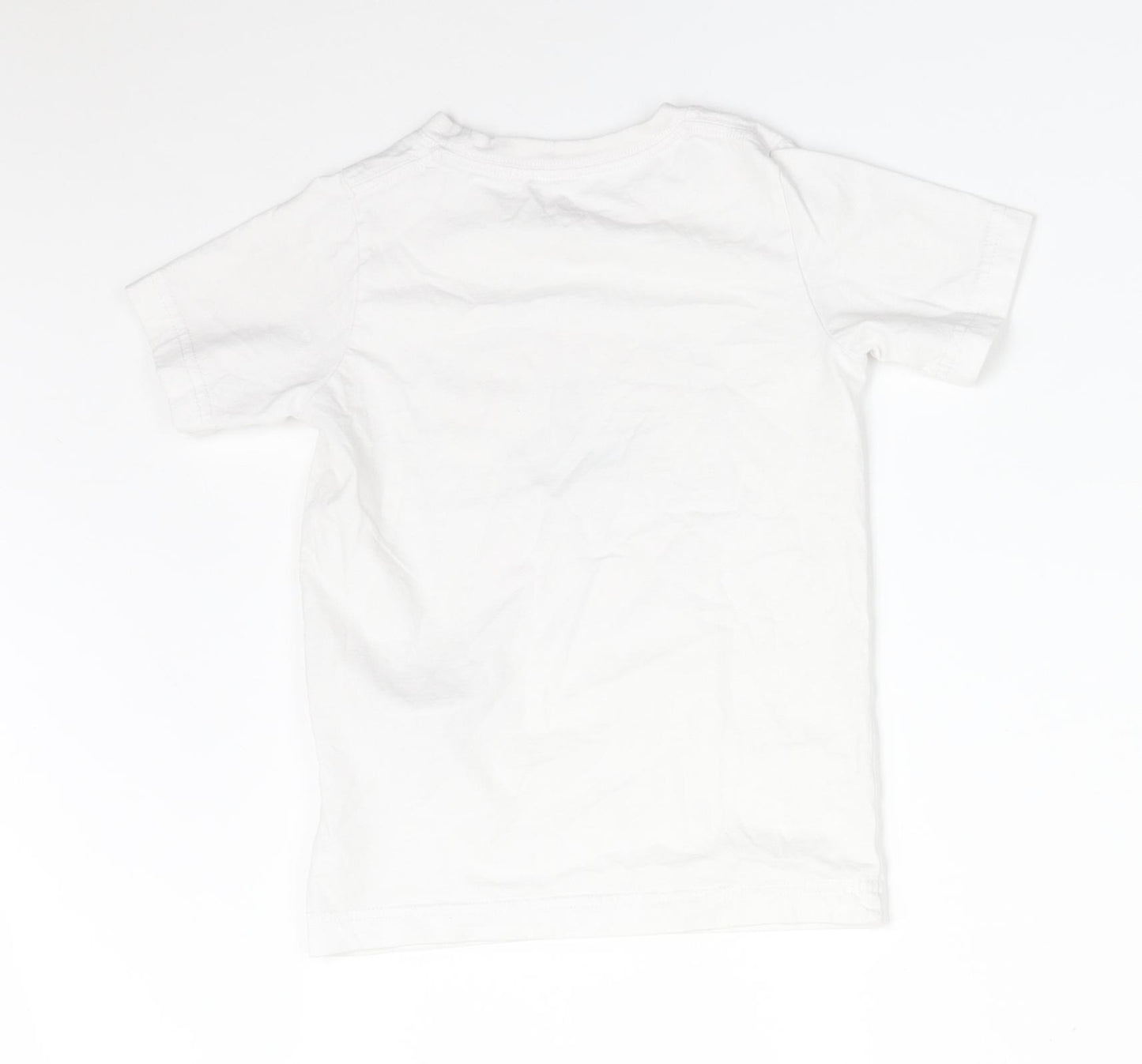 Converse Boys White   Basic T-Shirt Size 5-6 Years  - CONVERSE ALL STAR