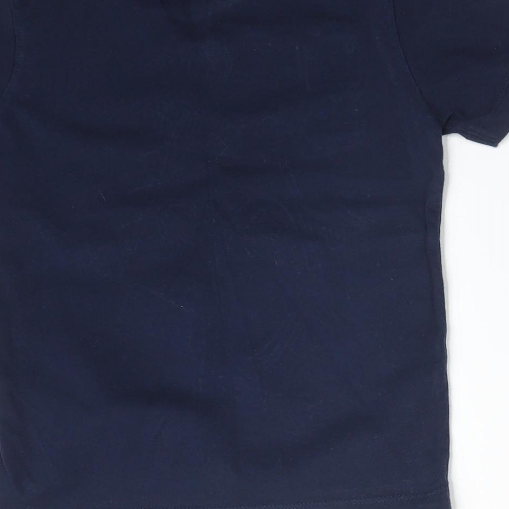 Blue Zoo Boys Blue   Basic T-Shirt Size 3-4 Years  - DINOSAUR