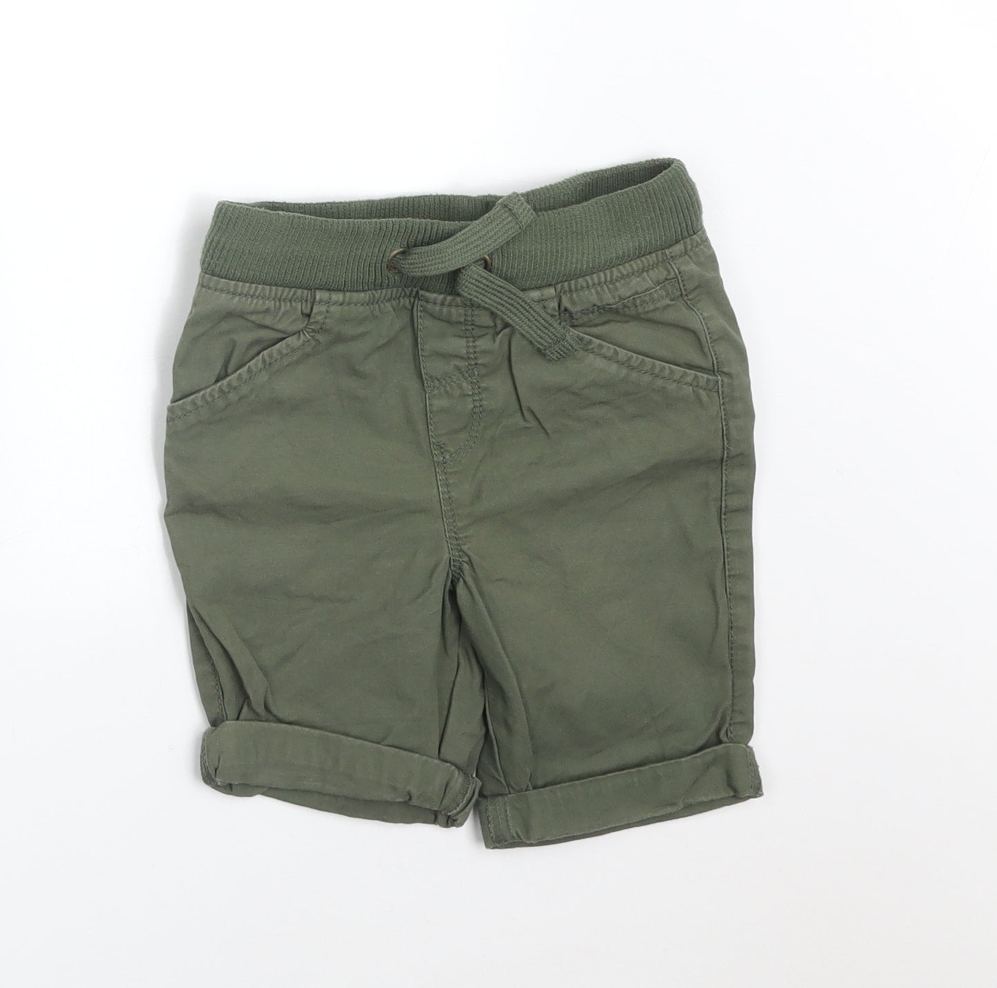 TU Boys Green   Chino Shorts Size 3-4 Years