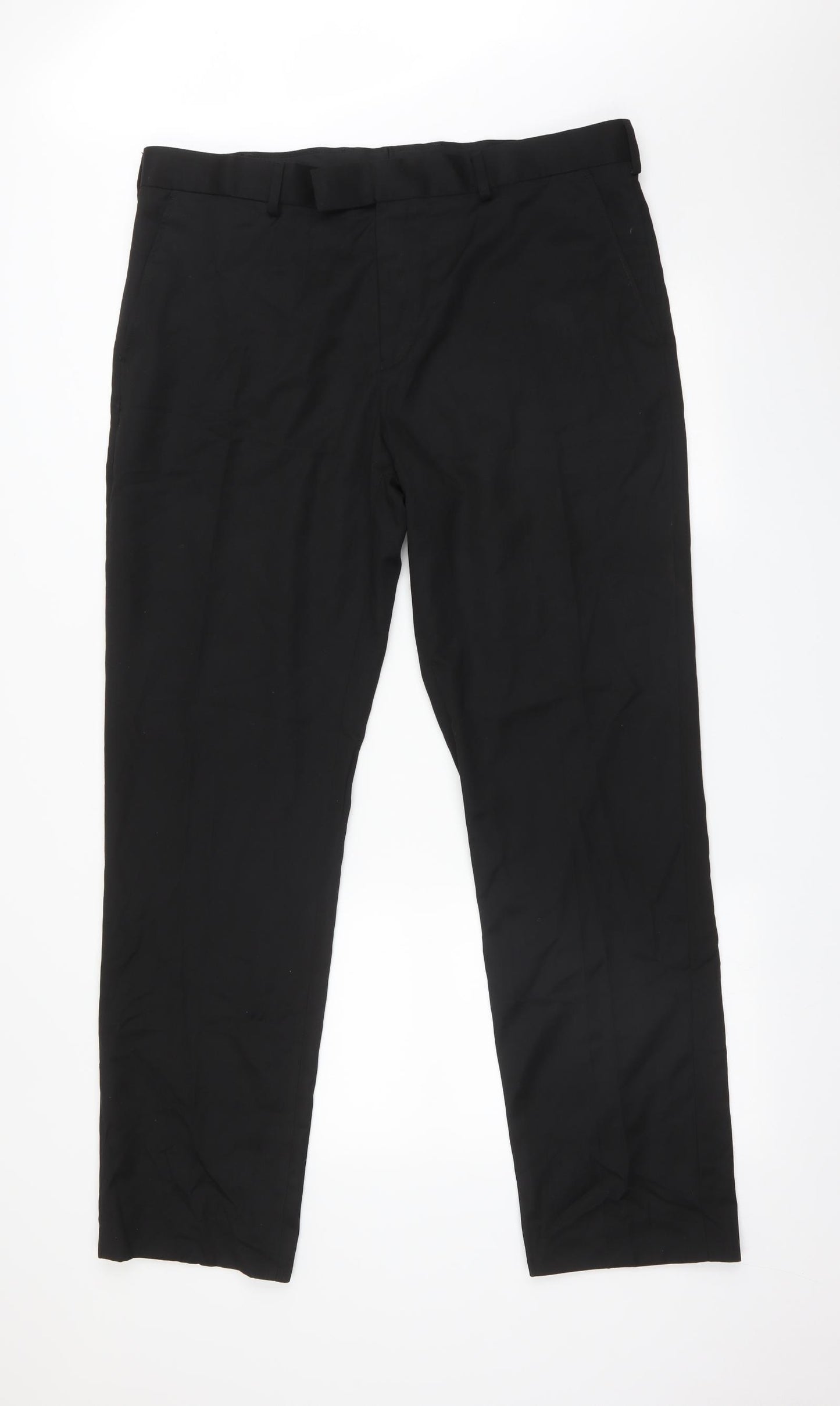F&F Mens Black   Dress Pants Trousers Size 38 L33 in