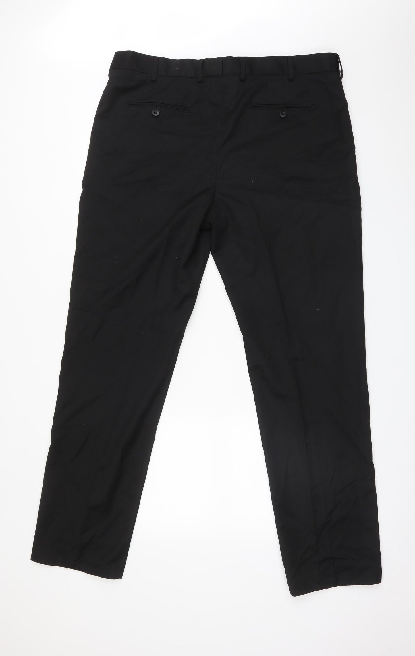 F&F Mens Black   Dress Pants Trousers Size 38 L33 in