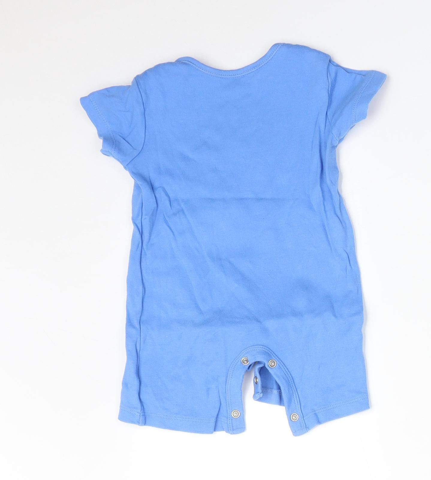 George Baby Blue   Babygrow One-Piece Size 3-6 Months  - HAPPY