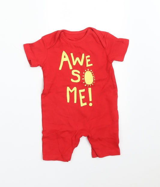 George Baby Red   Babygrow One-Piece Size 3-6 Months  - AWESOME