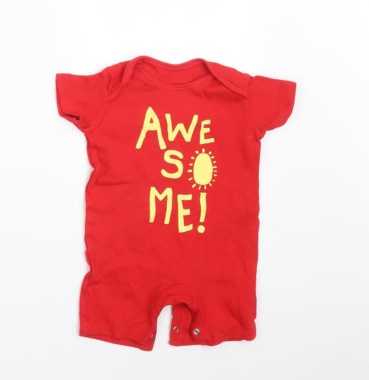 George Baby Red   Babygrow One-Piece Size 3-6 Months  - AWESOME