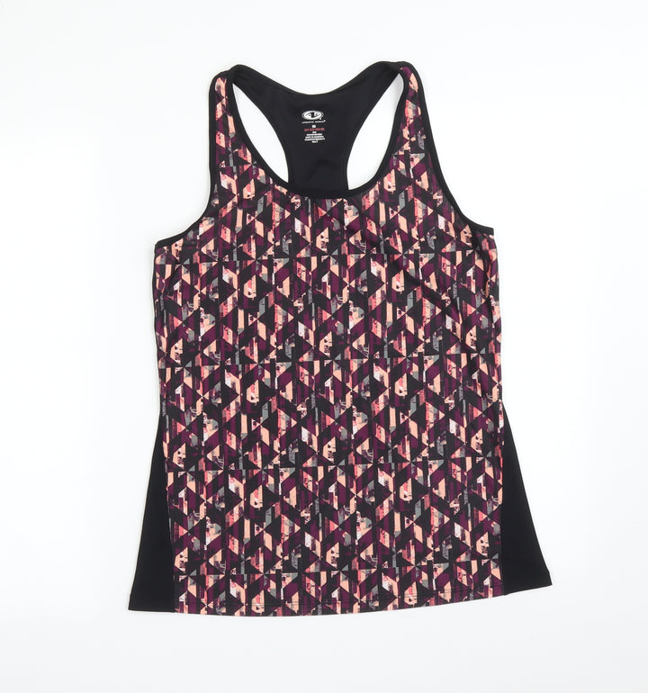 Athletic Works Womens Multicoloured Geometric Basic Tank Size S