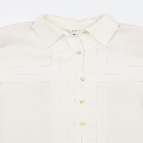 Country Casuals Womens White   Basic Button-Up Size M