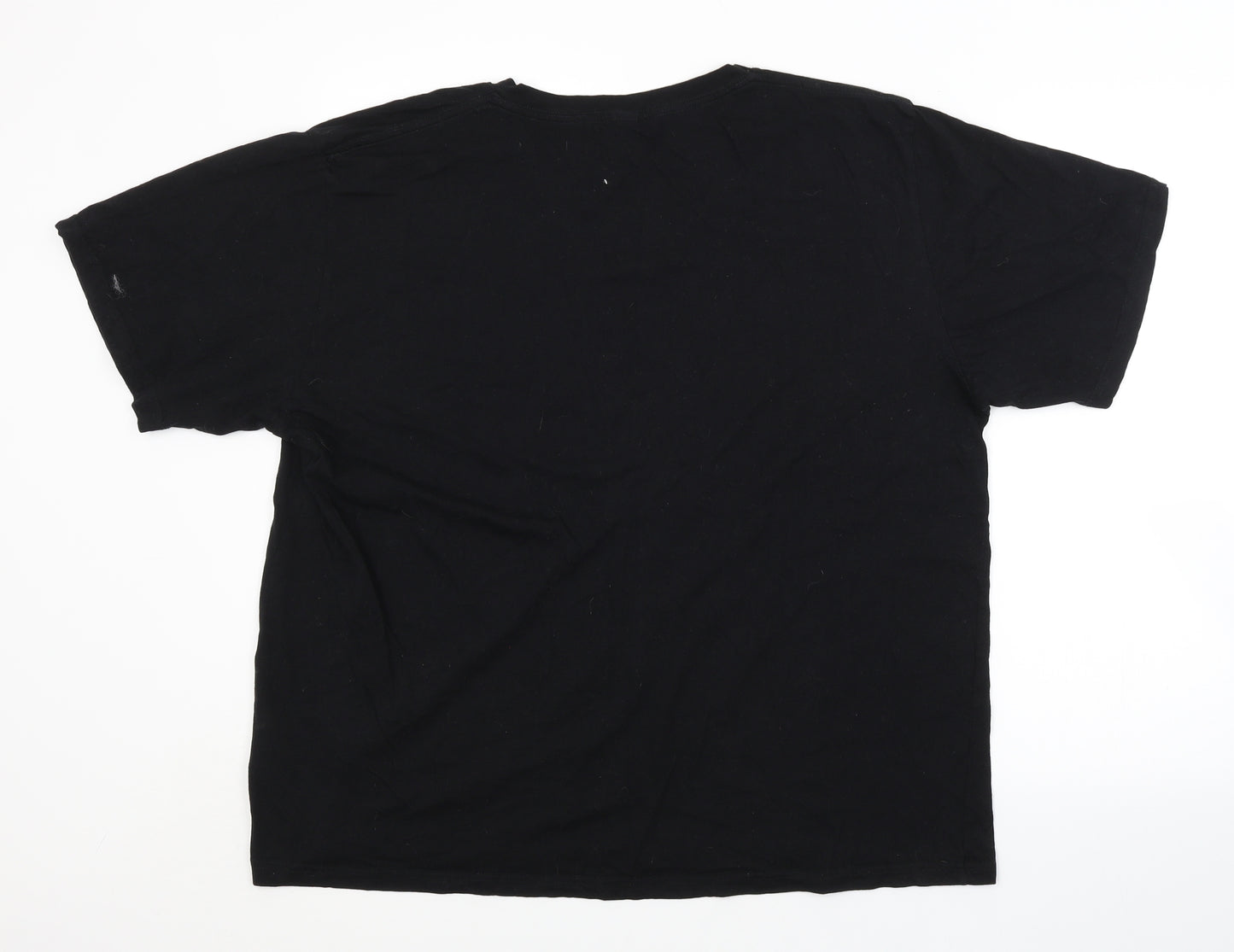 Preworn Womens Black   Basic T-Shirt Size 2XL