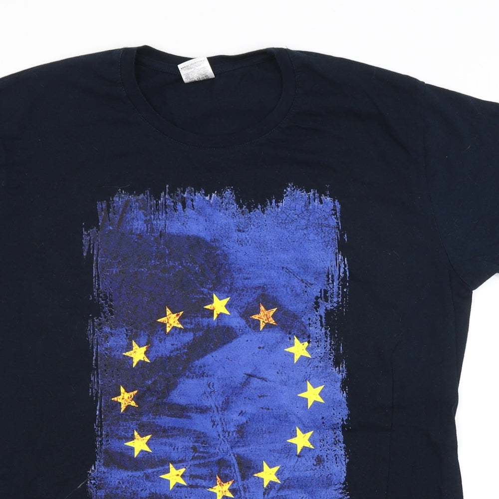 Preworn Mens Blue    T-Shirt Size 2XL