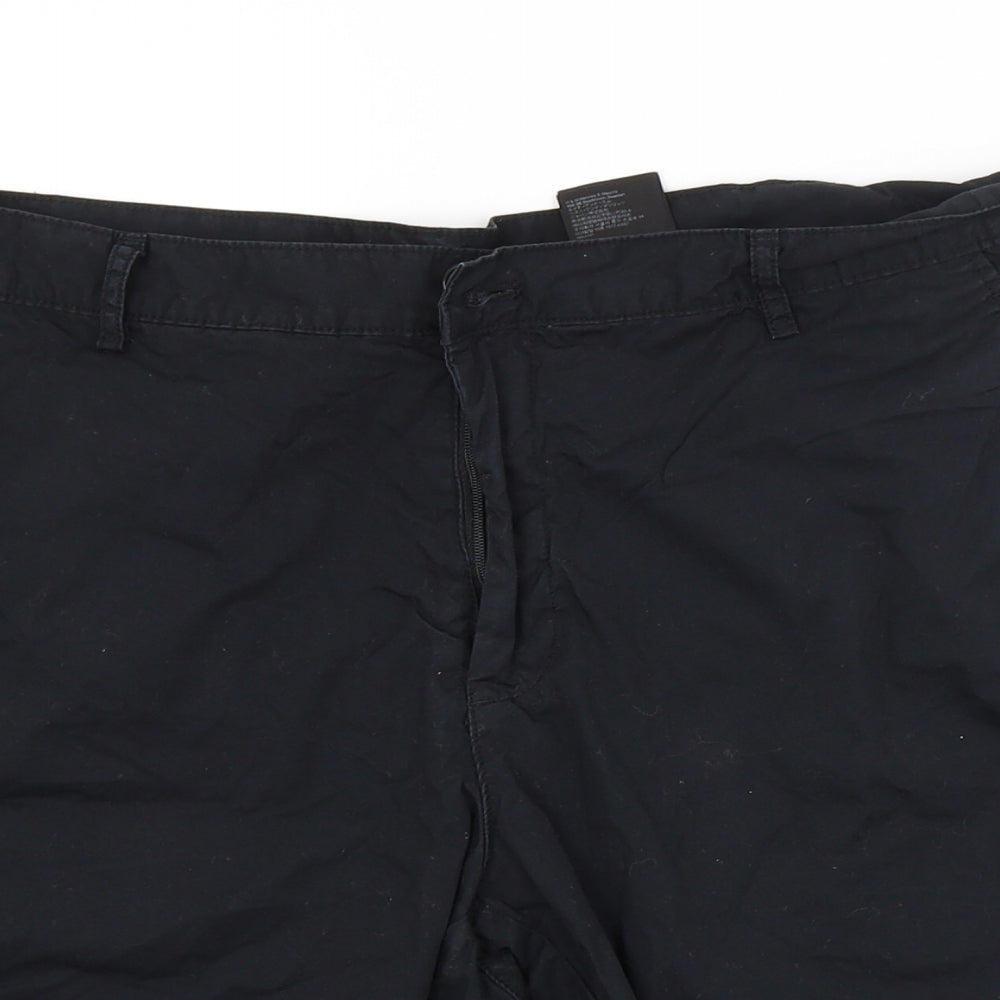 H&M Womens Black   Cargo Shorts Size 24