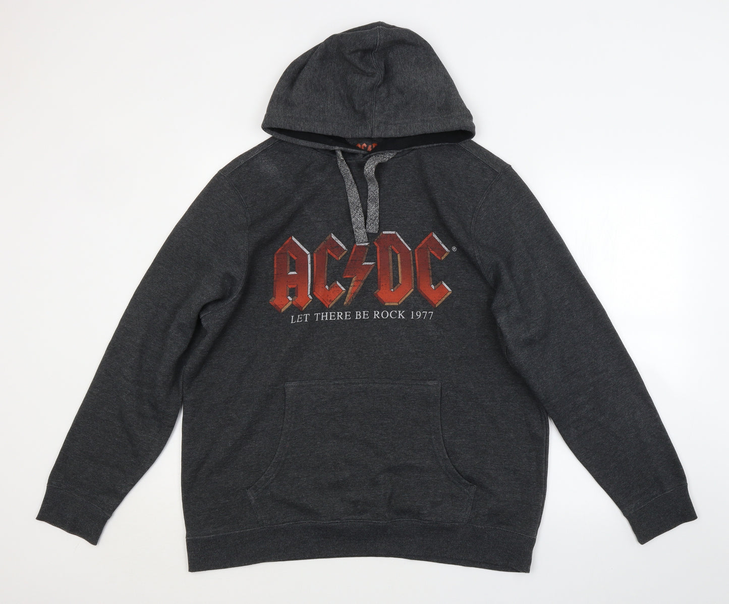 Preworn Mens Grey   Pullover Hoodie Size XL  - ACDC