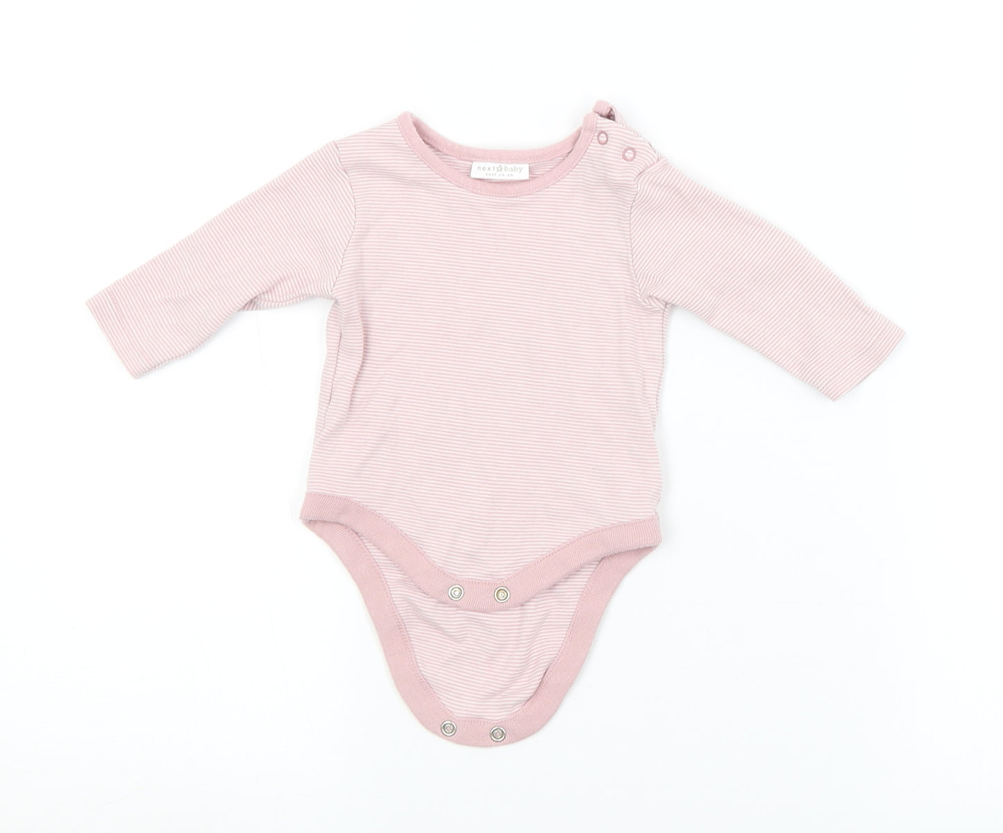 NEXT Baby Pink Striped  Babygrow One-Piece Size 0-3 Months