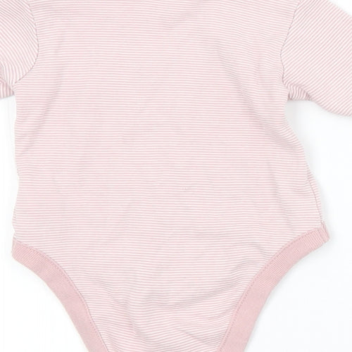 NEXT Baby Pink Striped  Babygrow One-Piece Size 0-3 Months