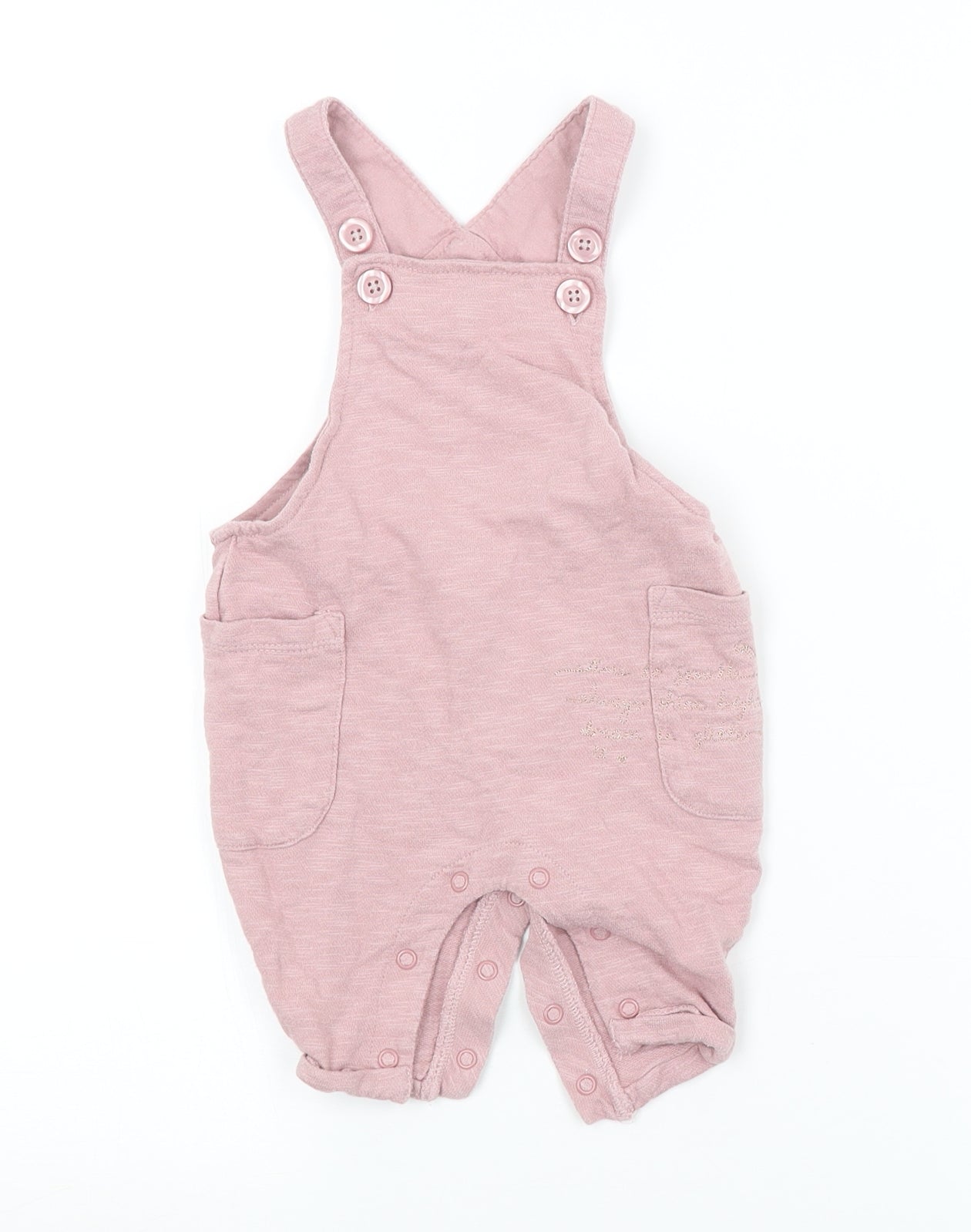 NEXT Girls Pink   Dungaree One-Piece Size 0-3 Months