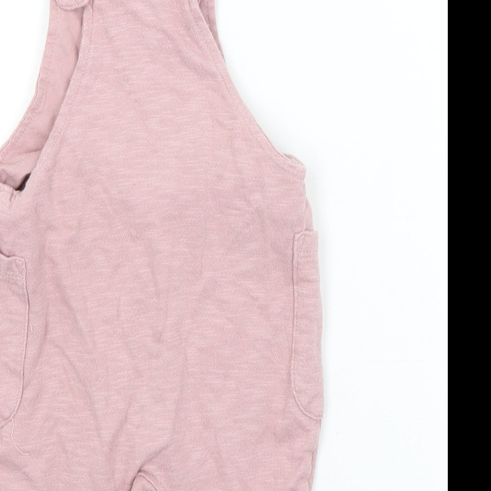 NEXT Girls Pink   Dungaree One-Piece Size 0-3 Months
