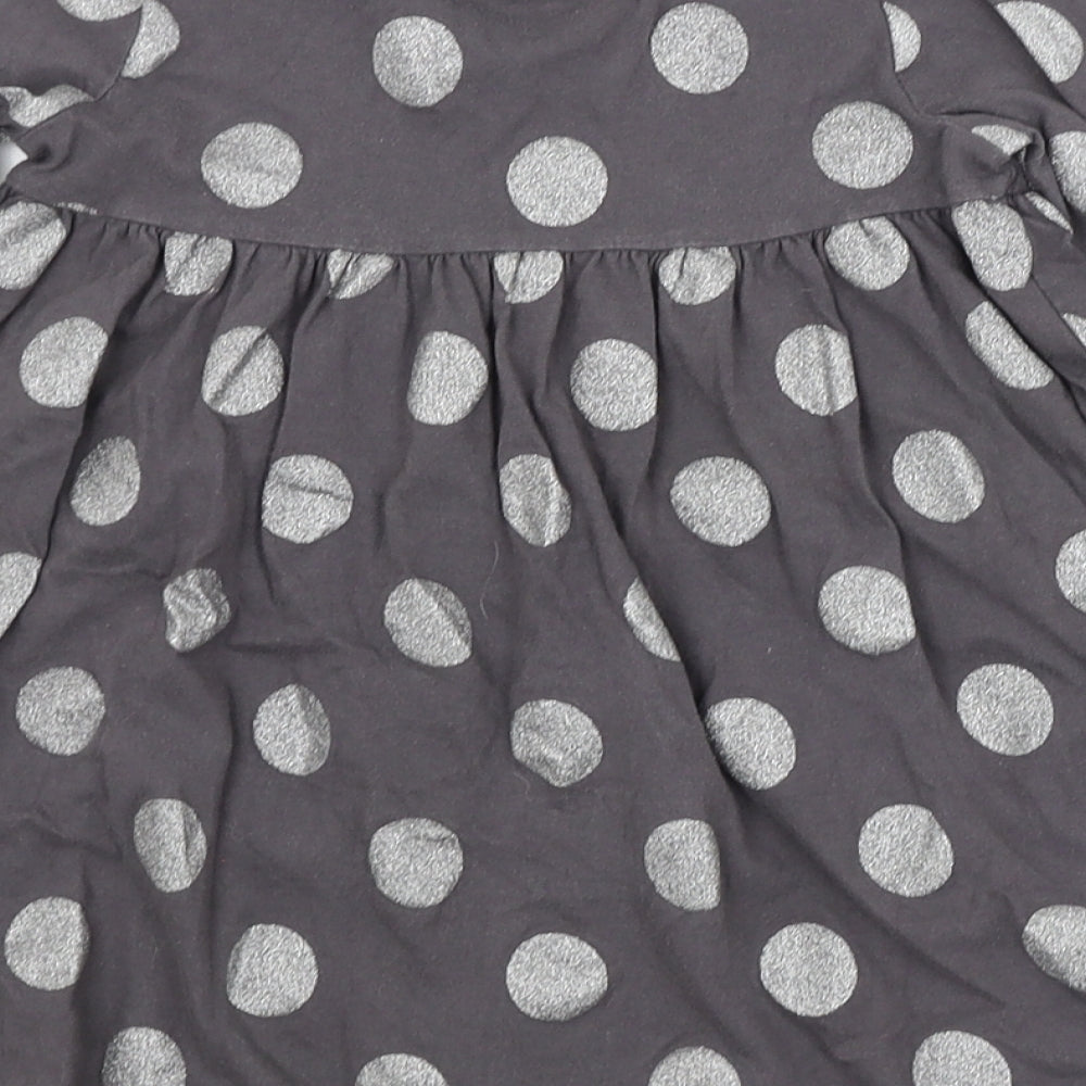 NEXT Girls Grey Spotted  A-Line  Size 2-3 Years