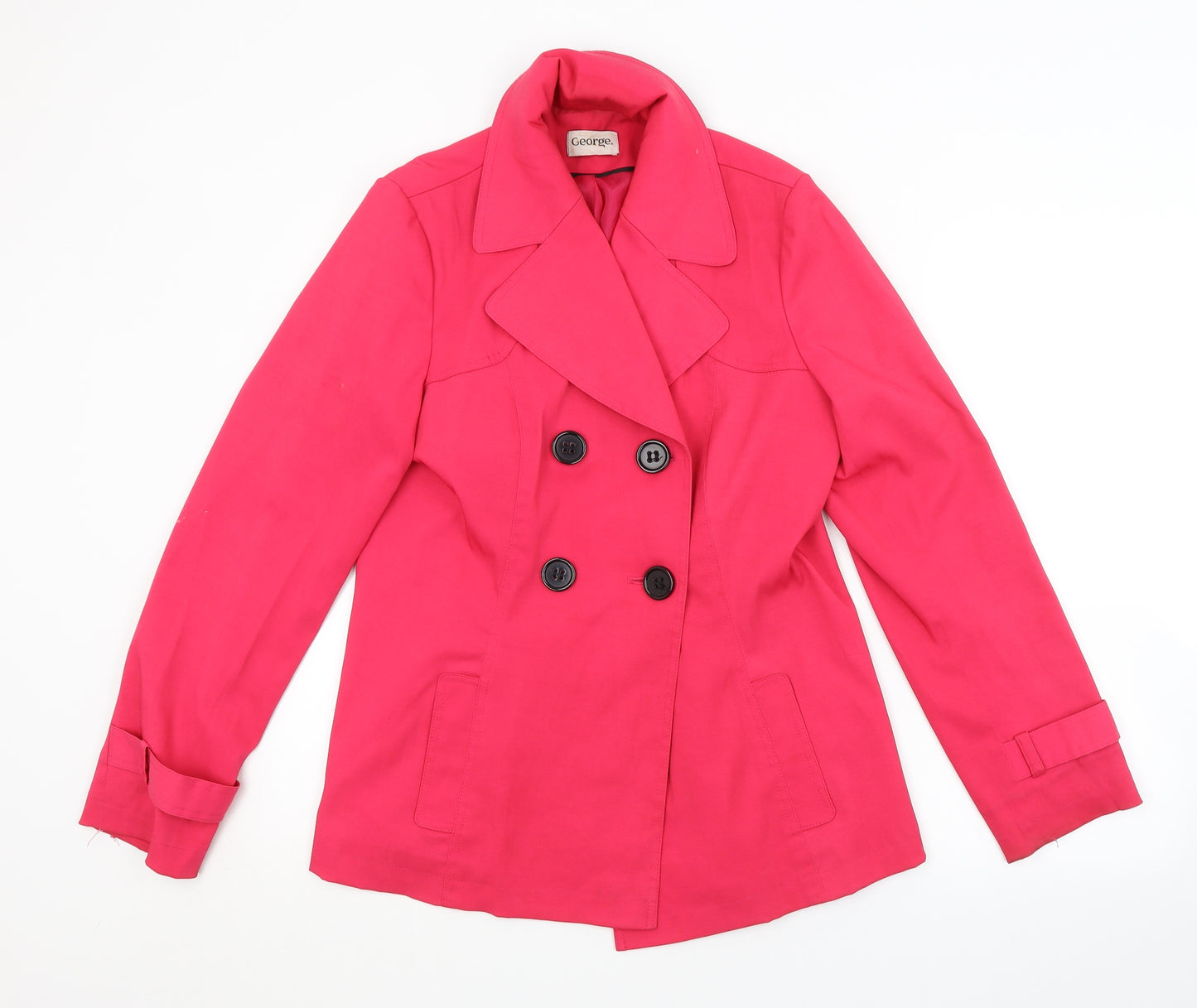 George Womens Pink   Pea Coat Coat Size 12