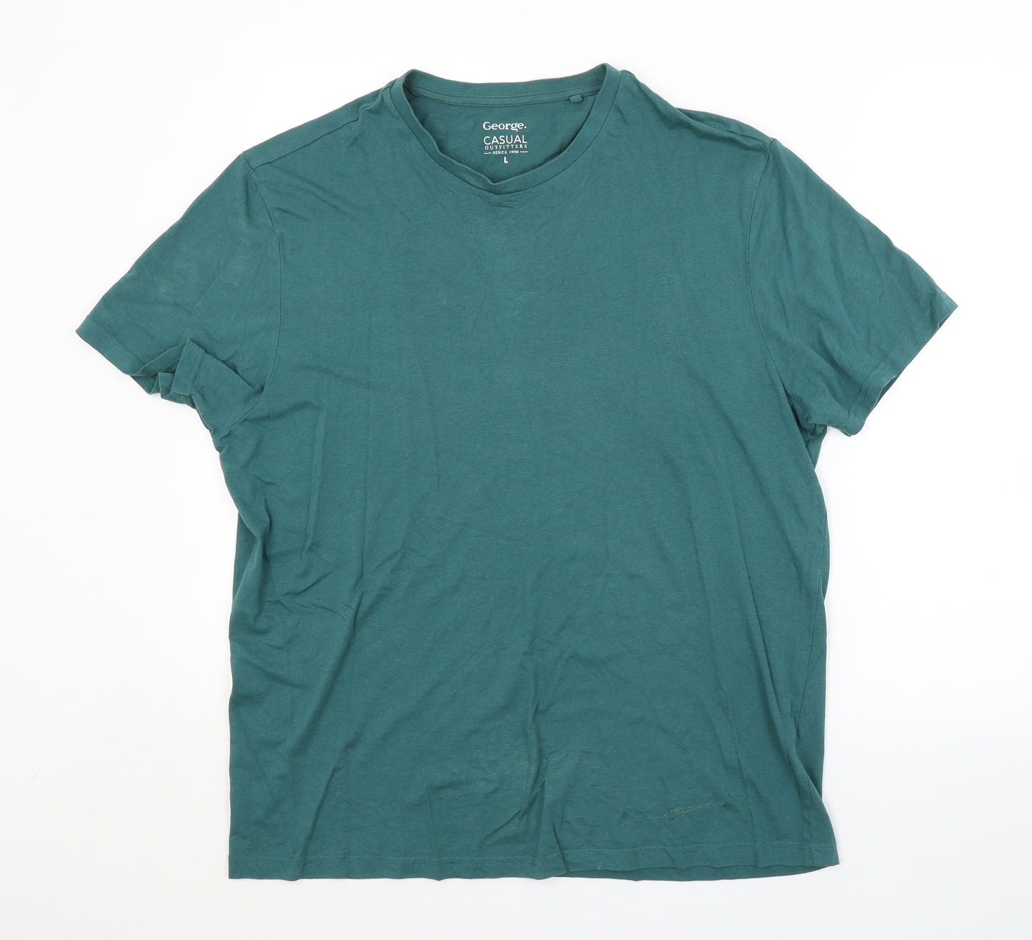George Mens Green    T-Shirt Size L