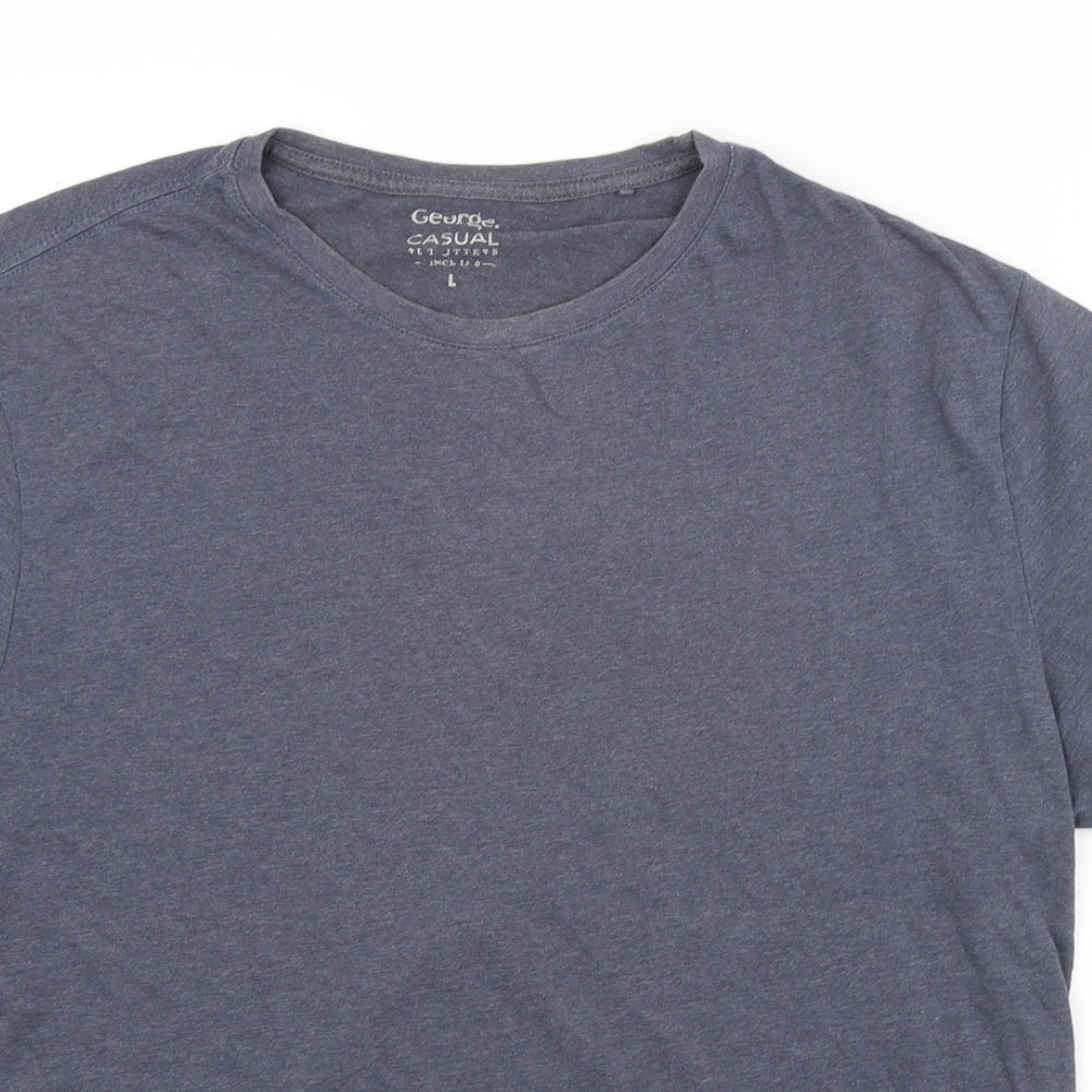 George Mens Blue    T-Shirt Size L