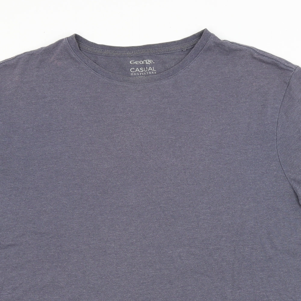 George Mens Blue    T-Shirt Size L