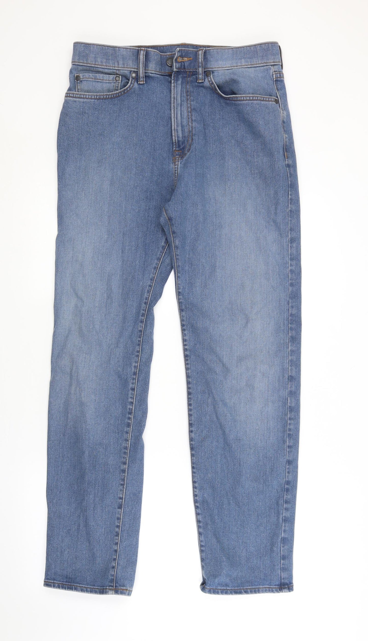 M&S Mens Blue   Straight Jeans Size 32 in L31 in
