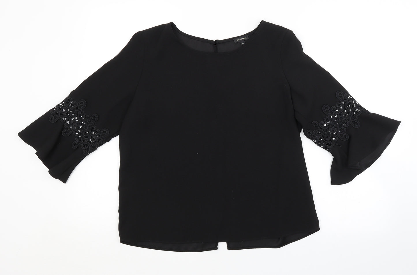 River Island Womens Black   Basic Blouse Size 12