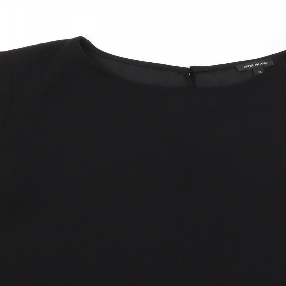River Island Womens Black   Basic Blouse Size 12