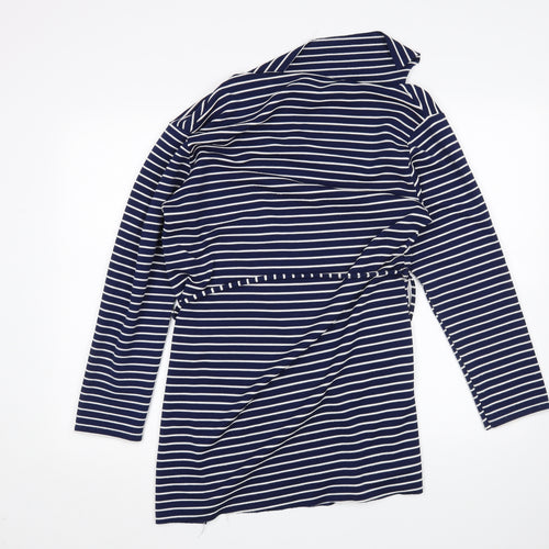 Voulez-Vous Womens Multicoloured Striped  Wrap Jumper Size XL