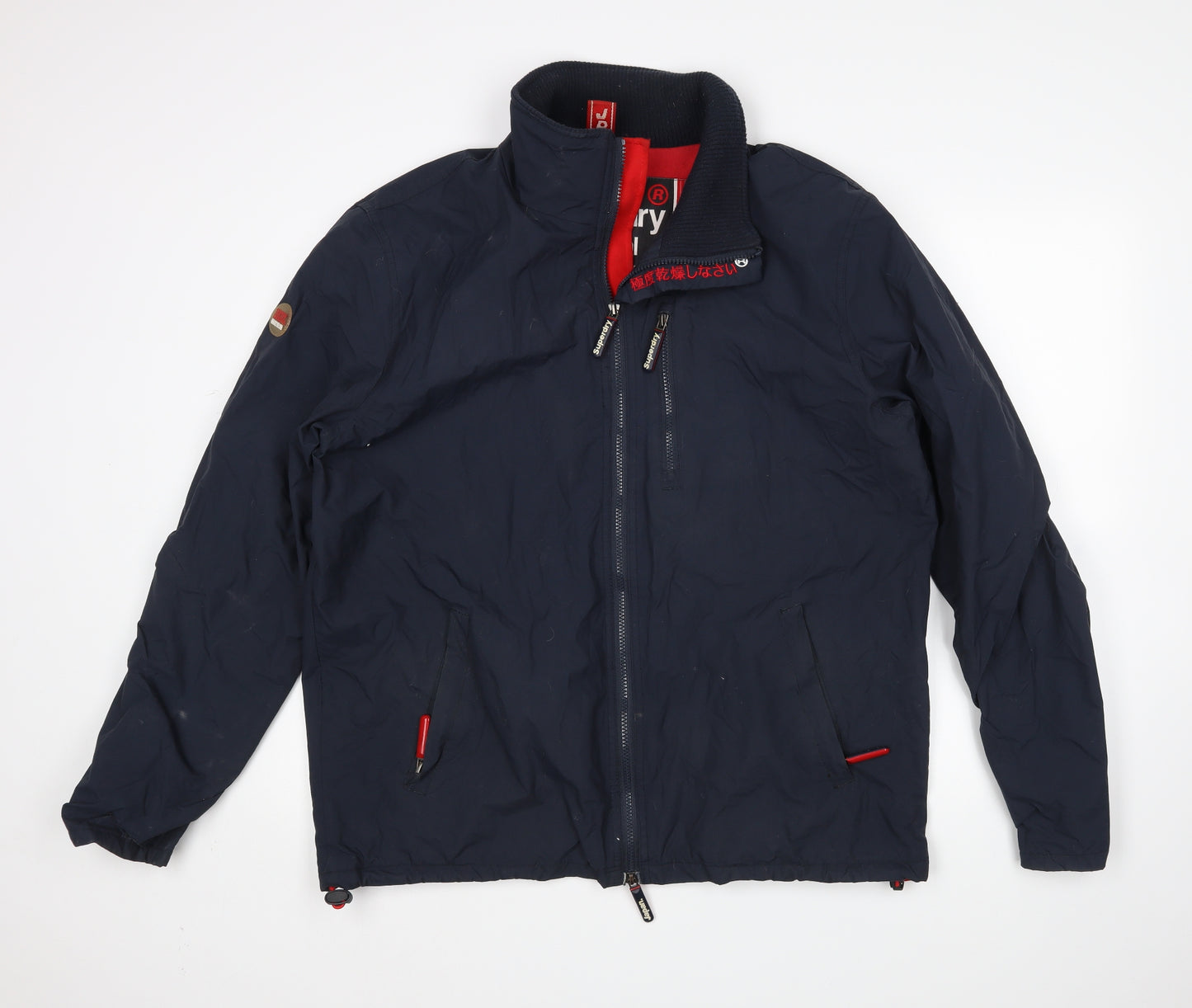 Superdry Mens Blue   Rain Coat Coat Size 2XL