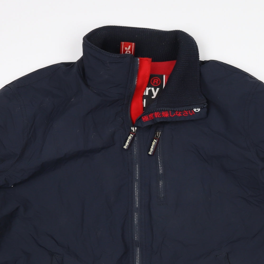 Superdry Mens Blue   Rain Coat Coat Size 2XL