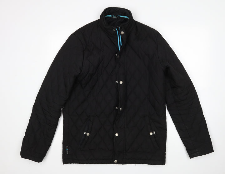 Propeller Womens Black Quilted Coat Size M