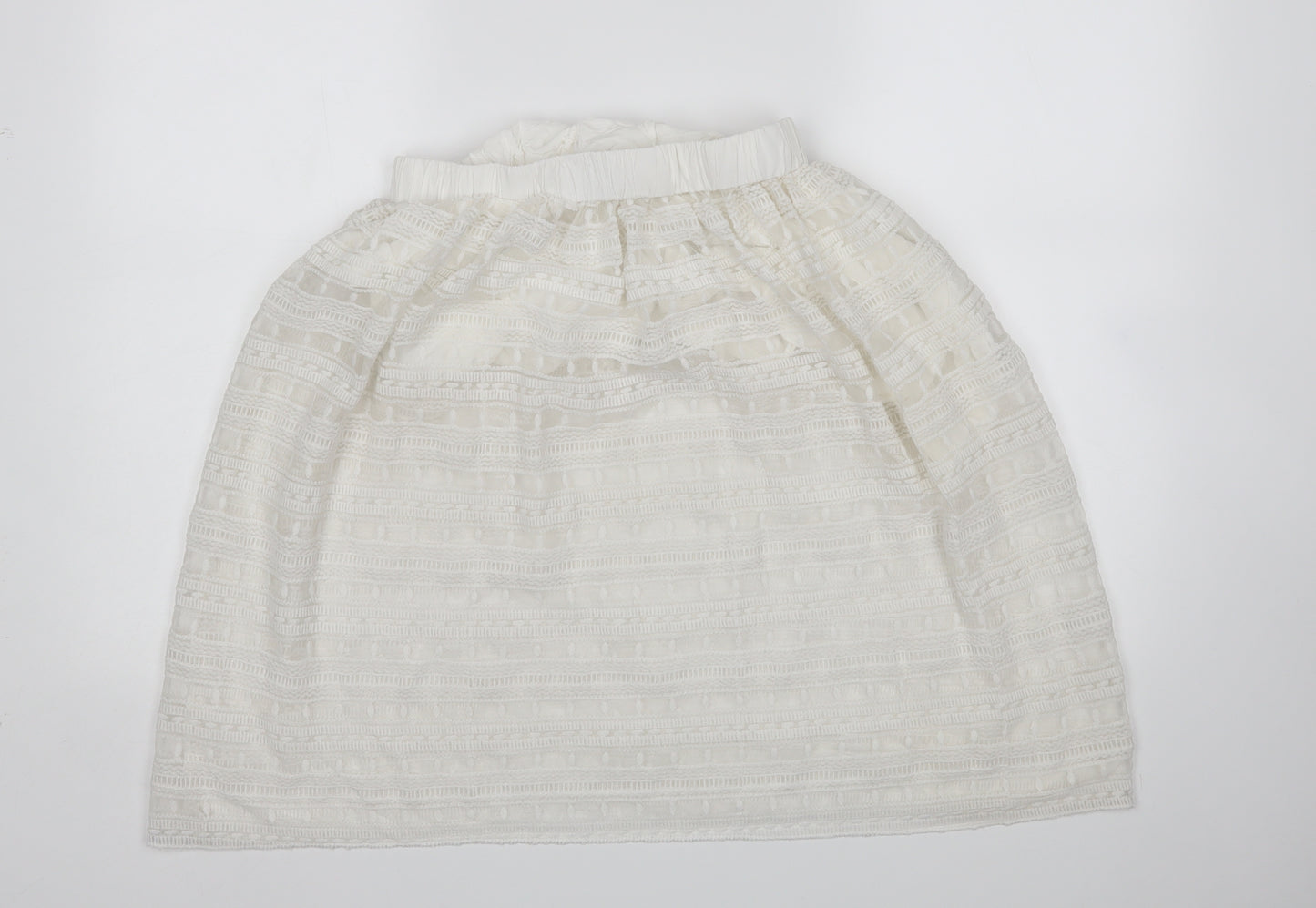 JCL Womens White   A-Line Skirt Size M