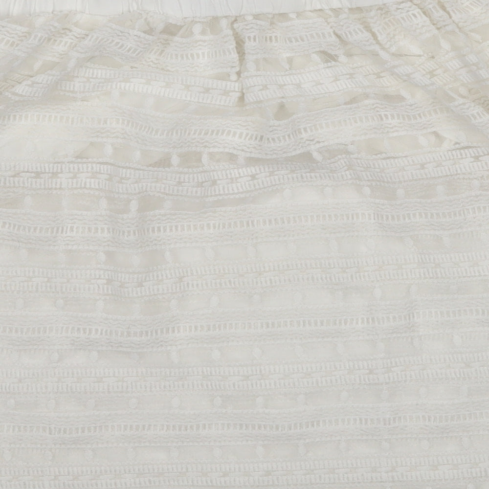 JCL Womens White   A-Line Skirt Size M