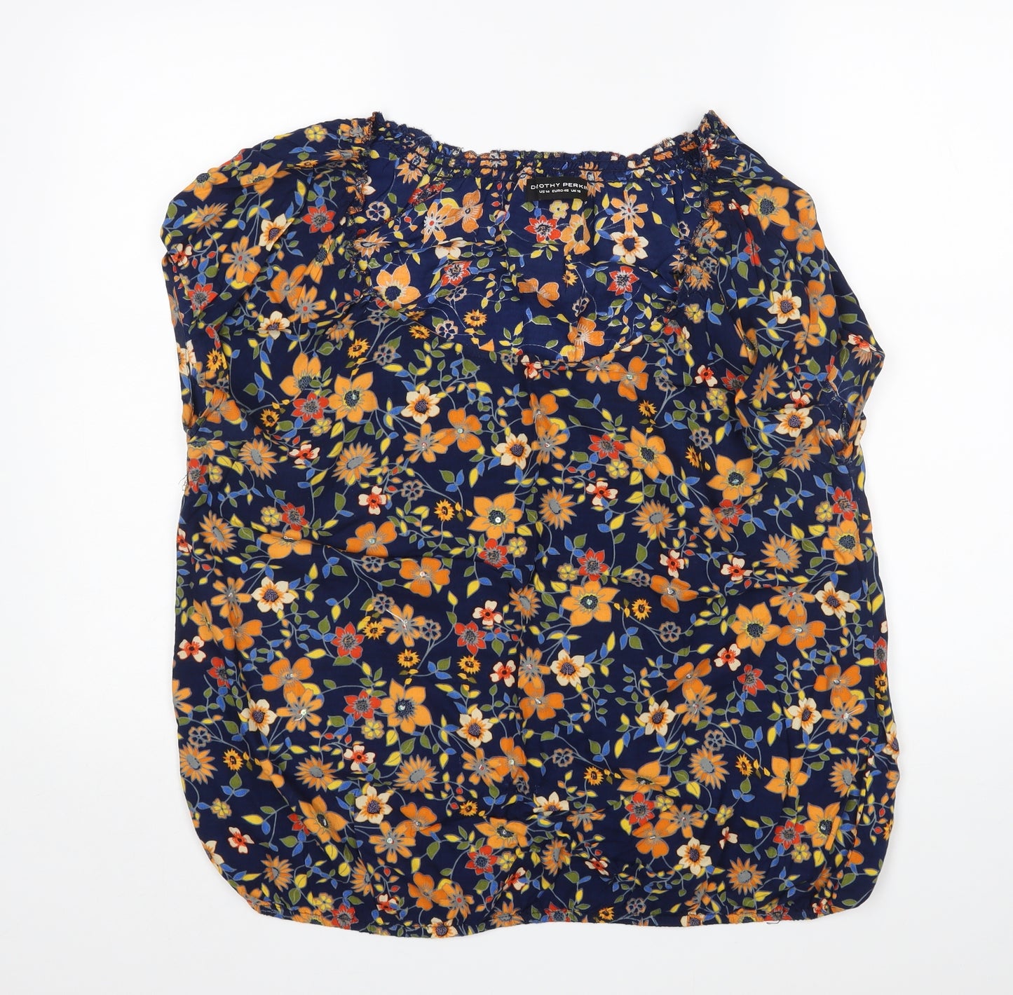 Dorothy Perkins Womens Multicoloured Floral  Basic Blouse Size 18