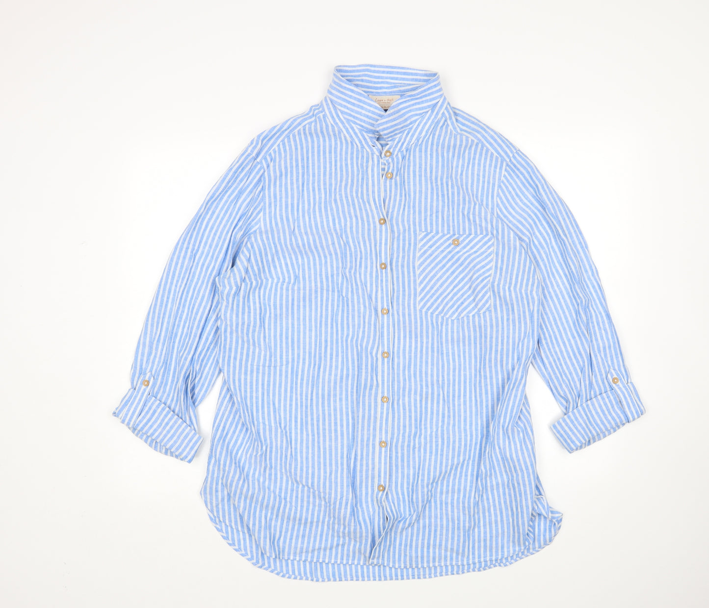F&F Womens Multicoloured Striped  Basic Button-Up Size 20