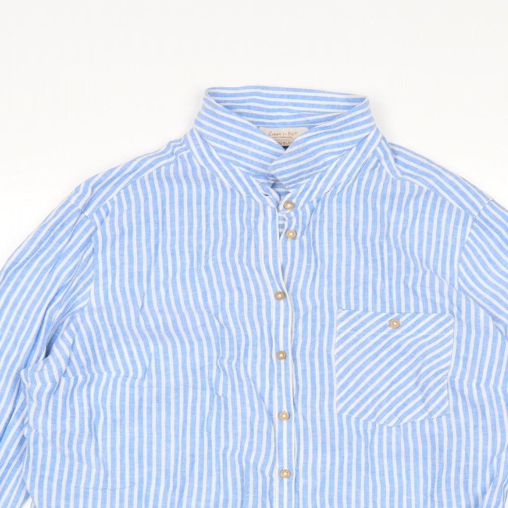 F&F Womens Multicoloured Striped  Basic Button-Up Size 20