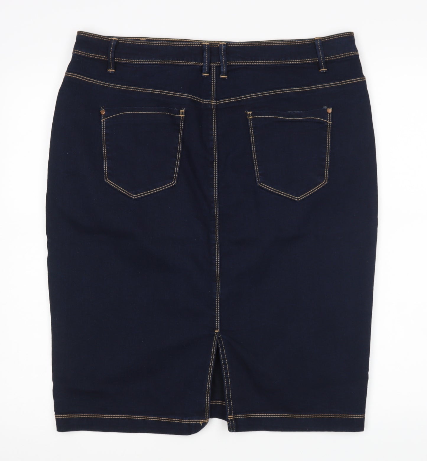 BHS Womens Blue   Straight & Pencil Skirt Size 16