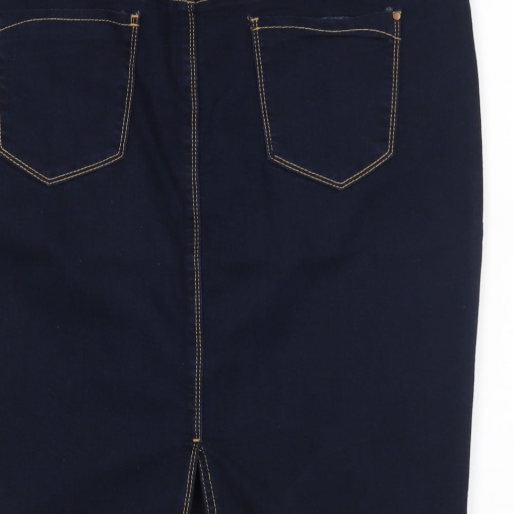 BHS Womens Blue   Straight & Pencil Skirt Size 16