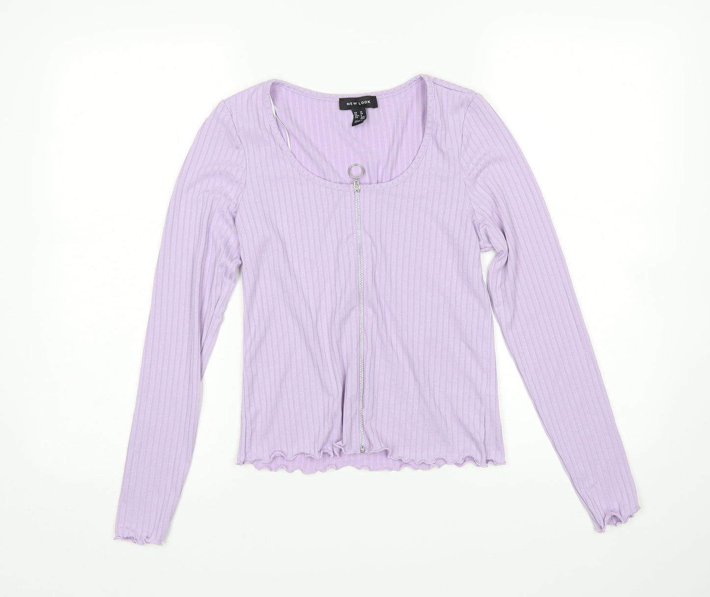 New Look Womens Purple   Full Zip Jumper Size 10