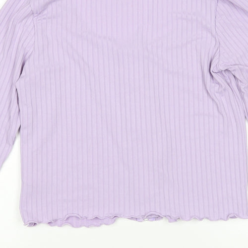 New Look Womens Purple   Full Zip Jumper Size 10