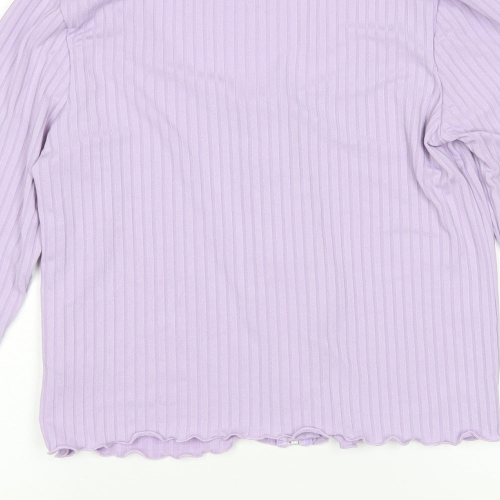 New Look Womens Purple   Full Zip Jumper Size 10