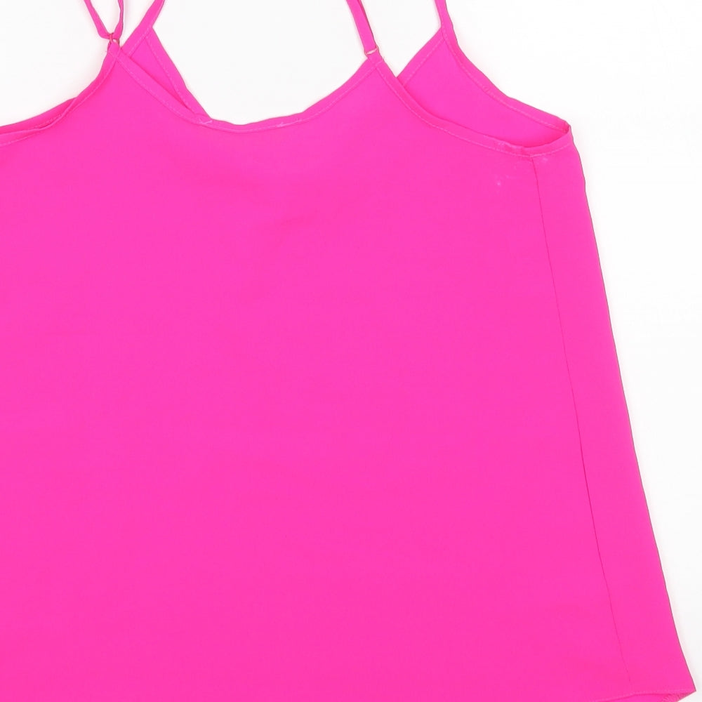 Select Womens Pink   Basic Tank Size 8