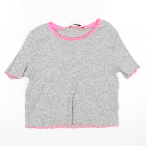 Select Womens Grey   Basic T-Shirt Size 12