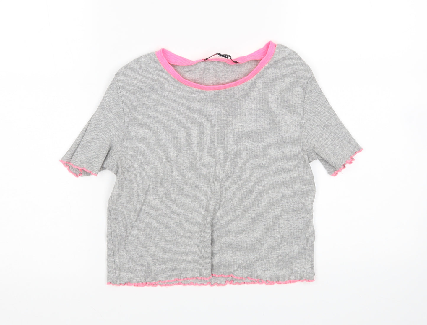 Select Womens Grey   Basic T-Shirt Size 12