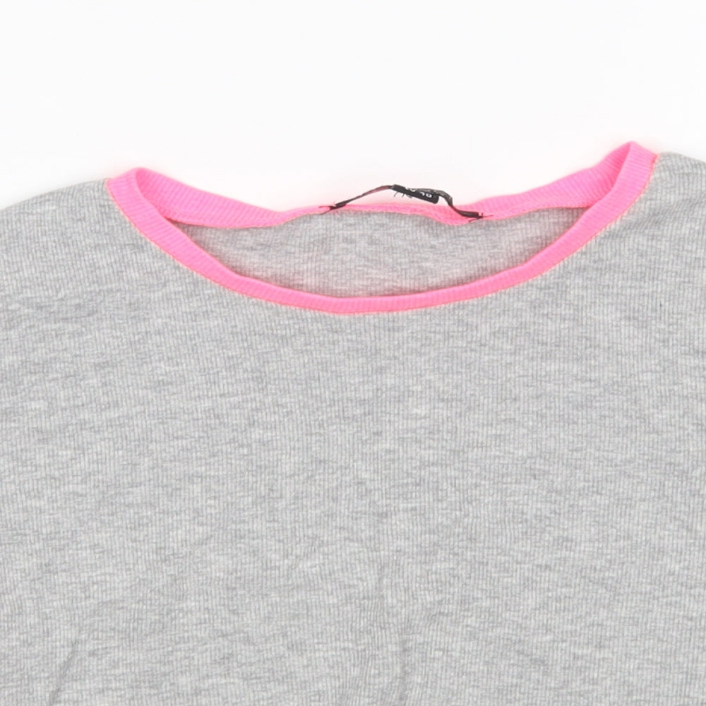 Select Womens Grey   Basic T-Shirt Size 12