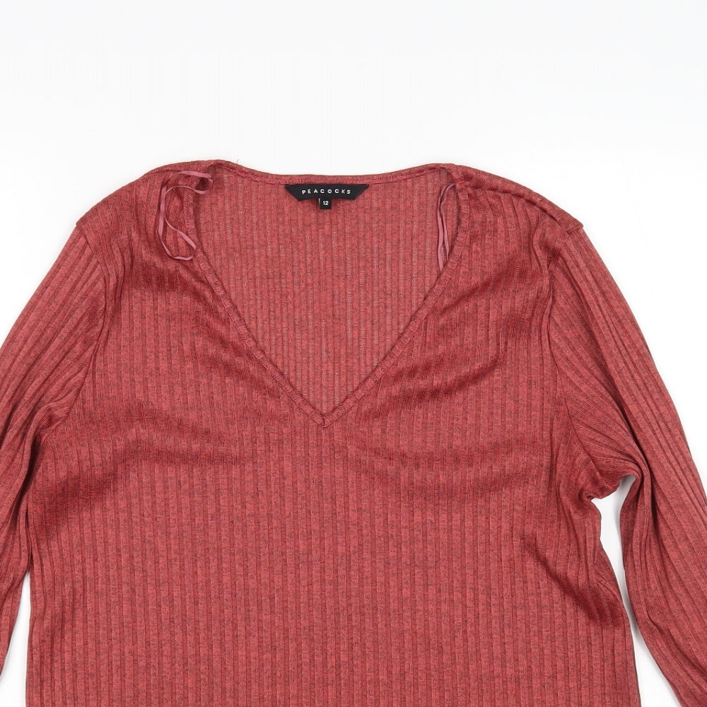 Peacocks Womens Pink   Pullover Jumper Size 12