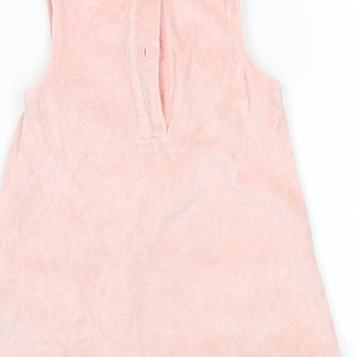 M&S Girls Pink   Pinafore/Dungaree Dress  Size 3-6 Months