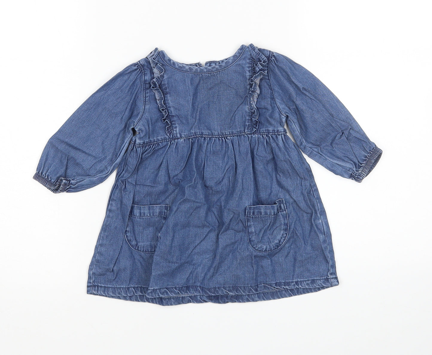 George Girls Blue   A-Line  Size 3-6 Months
