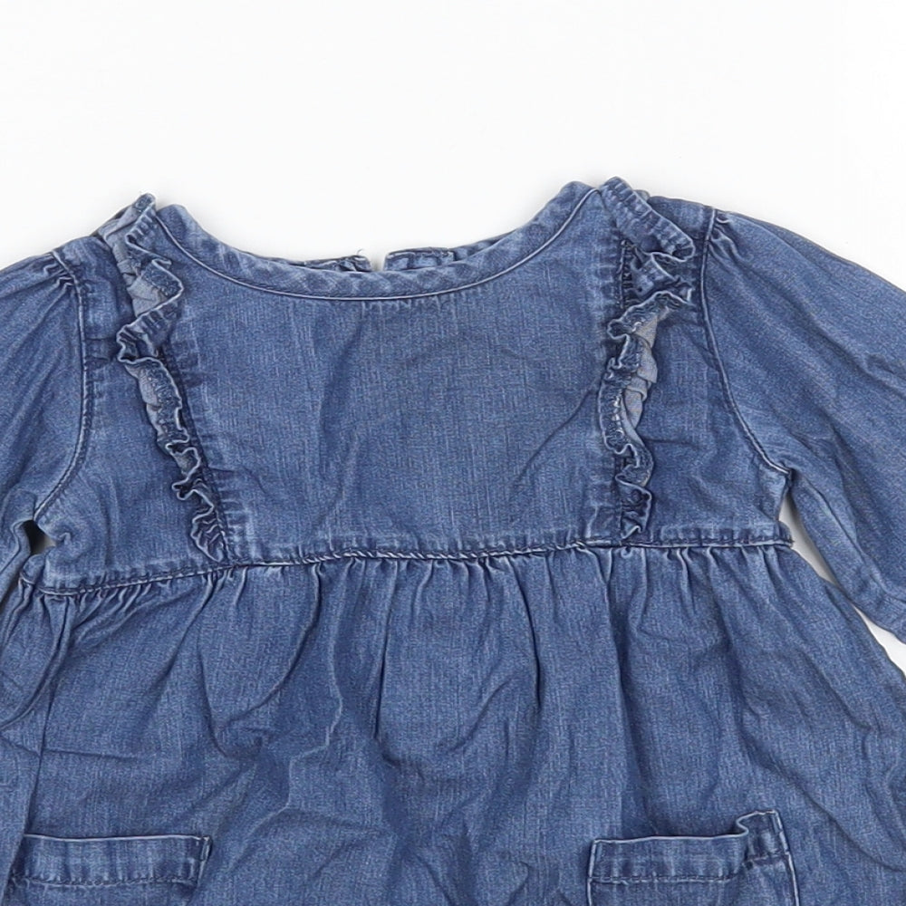 George Girls Blue   A-Line  Size 3-6 Months