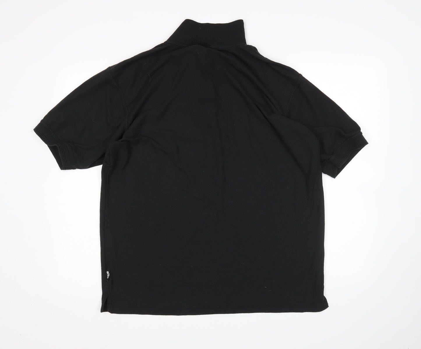 Site Mens Black    Polo Size L  - work wear