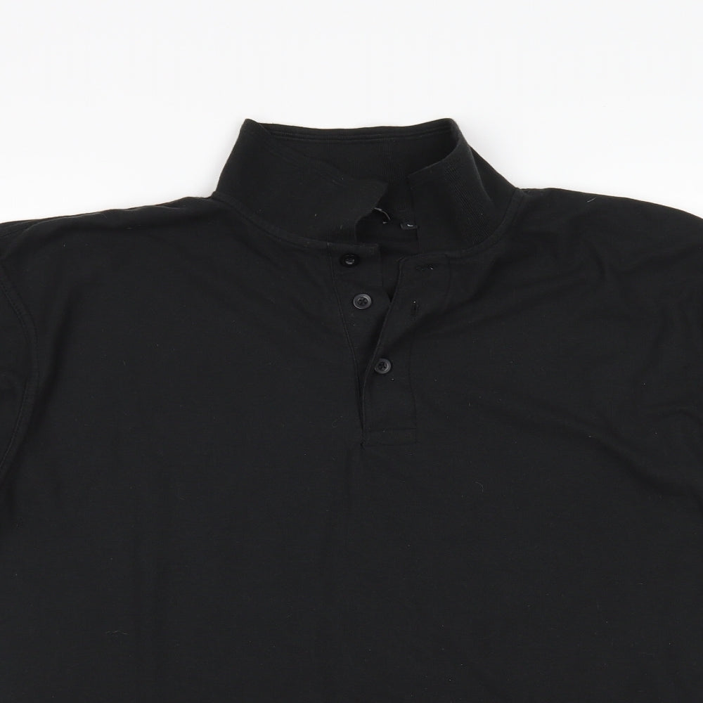 Site Mens Black    Polo Size L  - work wear